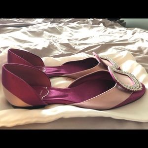 SOLD - RogerVivier NEW pink ChipsStrass Ballerina